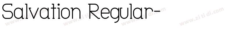 Salvation Regular字体转换
